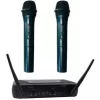 par de microfonos inhalambricos PARQUER modelo WR368VR,frecuencia VHF,con ganancias individuales