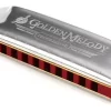 armonica diatonica blusera,HOHNER modelo GOLDEN MELODY,alemanas originales,con estuche - Imagen 2