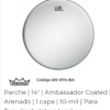 Parche REMO encore ambasador coated,14" para redoblante o timbaleta,capa simple 10 ml