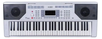 Teclado SENSITIVO cinco octavas marca PARQUER k180W,300 sonidos 300 ritmos,salida USB  y auriculares ,audio - Imagen 2
