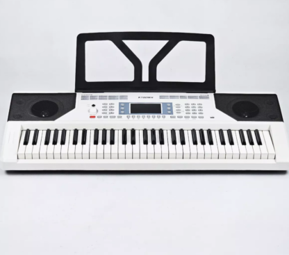 Teclado SENSITIVO cinco octavas marca PARQUER k180W,300 sonidos 300 ritmos,salida USB  y auriculares ,audio