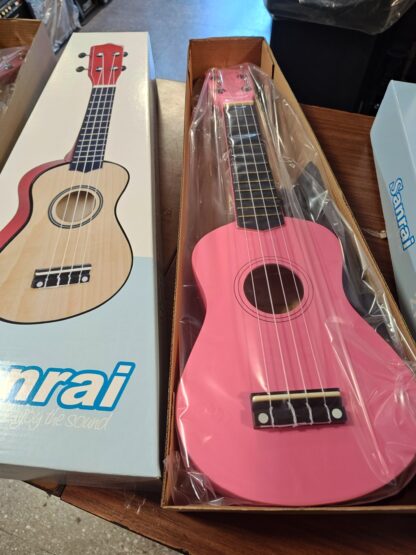 Ukelele soprano con funda SANRAI , madera de tilo y puente palorosa - Imagen 7