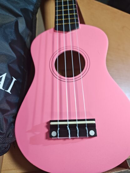 Ukelele soprano con funda SANRAI , madera de tilo y puente palorosa - Imagen 5