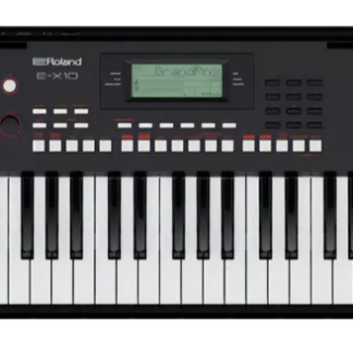 Órgano ROLAND modelo EX10,sensitivo,cinco octavas,display retroluminico,600 sonidos alta calidad