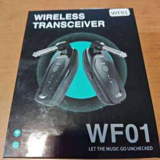 Sistema inalámbrico para guitarra bajo,teclados,etc..,modelo WF01,alcance 59 metros carga usb
