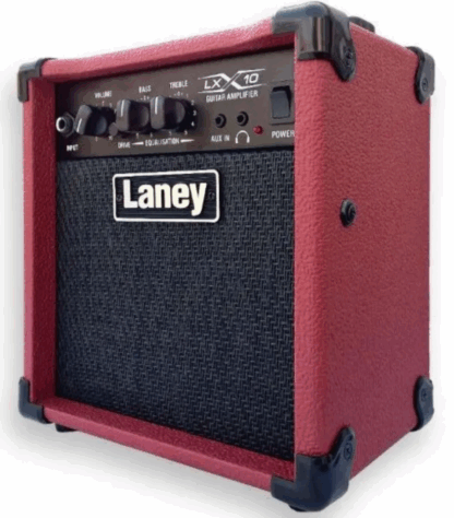 Amplificador guitarra electrica LANEY 10w con distorsión,salida auricular entrada adicional MP3,corriente 220v