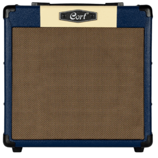 Amplificador para guitarra CORT 15w con distorsión y reverberancia,salida auricular entrada auxiliar