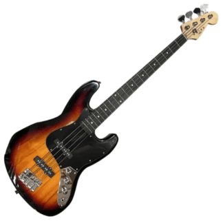 Bajo marca WOTAN tipo jazz bass de lujo trastes alpaca diapasón palo Rosa cuerpo de paulownia