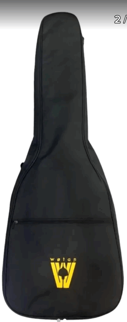 Guitarra acústica marca WOTAN,con funda ,mastil de arce,caja de caoba - Imagen 2