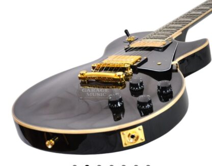 Guitarra eléctrica PARQUER lujo accesorios dorados tipo les paul - Imagen 2