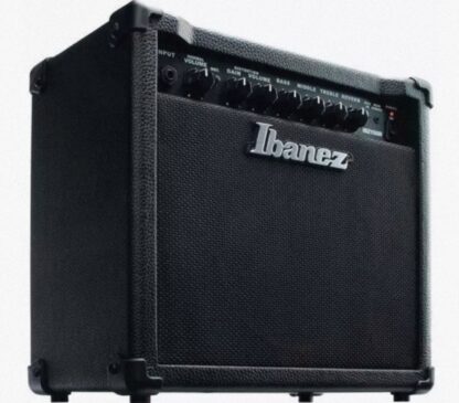 Equipo guitarra eléctrica IBANEZ 15 watts ,con distorsión,reberberancia,entrada auxiliar,salida auriculares,muy potente - Imagen 4