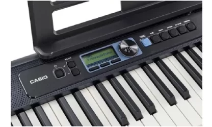 organo CASIO CT-S300,sensitivo,con rueda de inflexion altura tonal,400 sonidos,77 acompañamientos automaticos,48 voces de polifonia,incluye,fuente,manual,atril,teclas grandes tipo piano - Imagen 2