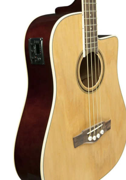 Bajo electroacústico EKO,mástil de maple,aro,fondo,tapa de palisandro,con equalizador activo y afinador ,profesional - Imagen 2