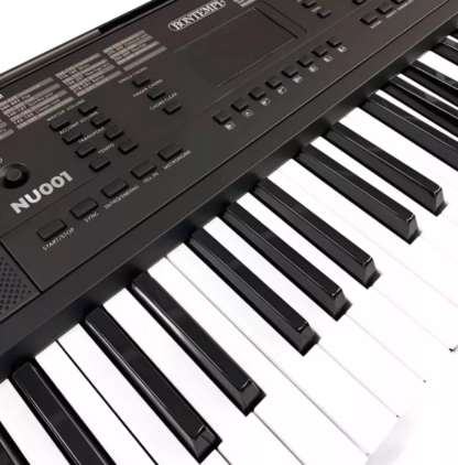 Teclado marca BONTEMPI ,54 teclas tipo piano,graba,display,300 sonidos y 300 ritmos,incluye fuente y atril partitura - Imagen 4