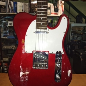 Guitarra eléctrica MEMPHIS tipo Telecaster,diapasón palo rosa clavijero de lujo,terminación brillante