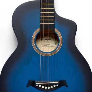 guitarra electroacustica PARQUER con equalizador activo de 5 bandas,incluye funda de regalo,mango con tensor regulable,puente de madera