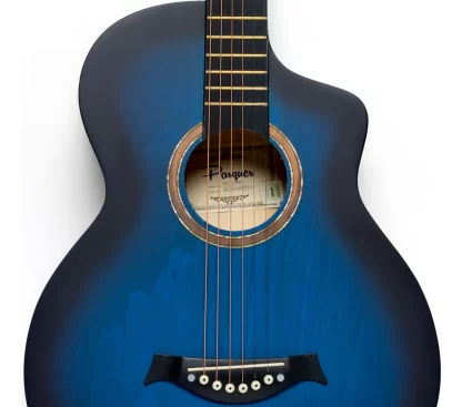 guitarra electroacustica PARQUER con equalizador activo de 5 bandas,incluye funda de regalo,mango con tensor regulable,puente de madera