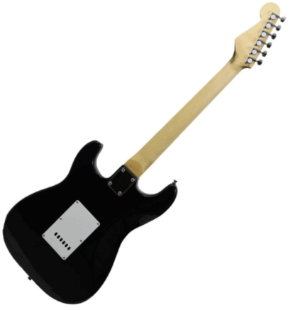Guitarra electrica tipo Strato WOTAN,diapasón palo rosa,tres micrófonos simples,con palanca,cable y púas de regalo - Imagen 2