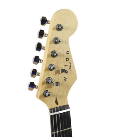 Guitarra electrica tipo Strato WOTAN,diapasón palo rosa,tres micrófonos simples,con palanca,cable y púas de regalo - Imagen 3