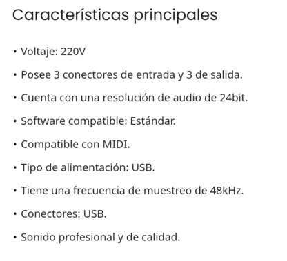 Interfaz de sonido HUGEL KMS102 - Imagen 5