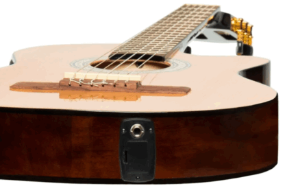 Guitarra electrocriolla STAGG tapa maciza pino abeto diapasón de nato,calidad MEDIO CONCIERTO,con equalizador activo y afinador,cuerdas Daddario - Imagen 5