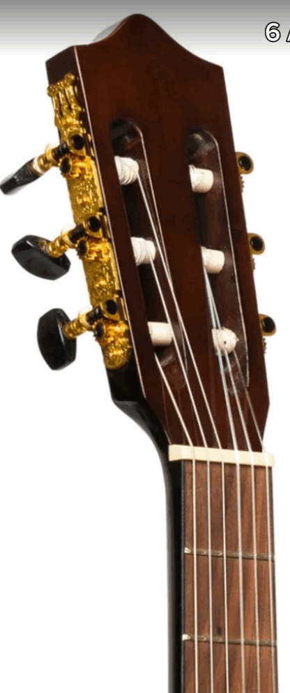 Guitarra electrocriolla STAGG tapa maciza pino abeto diapasón de nato,calidad MEDIO CONCIERTO,con equalizador activo y afinador,cuerdas Daddario - Imagen 6