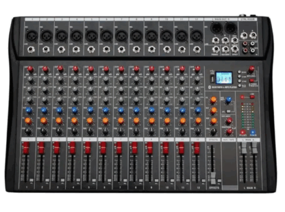Consola de sonido profesional XTREME SOUND 12 CANALES,BT MP3