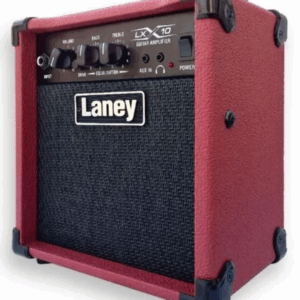 Amplificador guitarra electrica LANEY 10w con distorsión,salida auricular entrada adicional MP3,corriente 220v