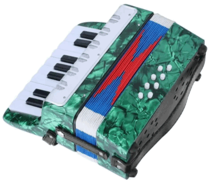 Acordeon niños con teclas PARQUER ,17 teclas,8 bajos - Imagen 2