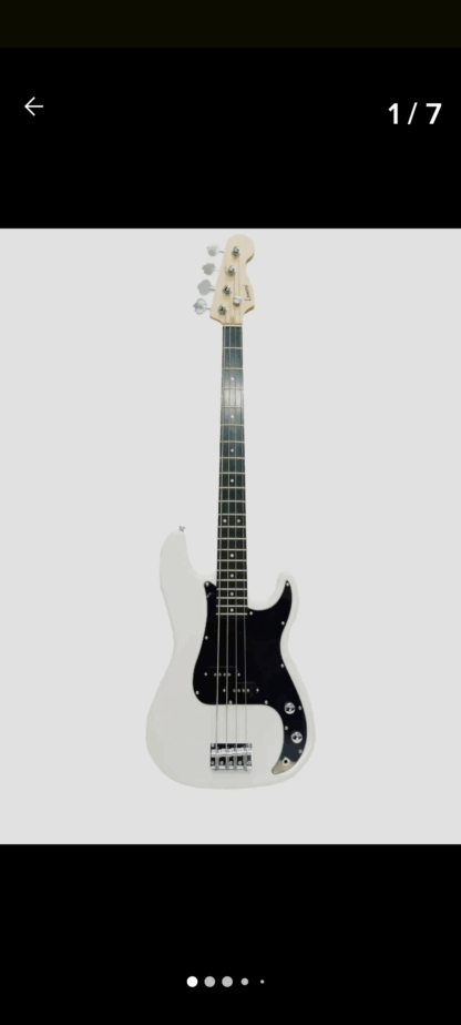 Bajo tipo precision marca LEONARD ,21 trastes de alpaca,cuerpo de pino, diapasón palo Rosa,clavijero lujo - Imagen 5