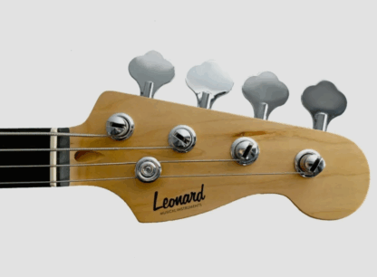 Bajo tipo precision marca LEONARD ,21 trastes de alpaca,cuerpo de pino, diapasón palo Rosa,clavijero lujo - Imagen 4