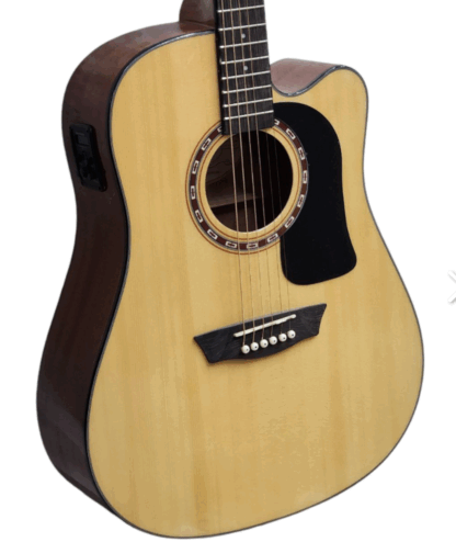 Guitarra electroacústica profesional marca WASHBURN ,modelo AD5CE APPENTICE series,diapasón palo Rosa,tapa pino abeto,lateral y fondo Mahogany,equalizador BARCUS BERRY LX4,clavijero profesional,equipada con cuerdas Daddario xp16 bronce fosforado - Imagen 4