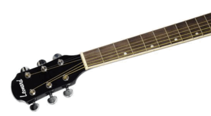 Guitarra acústica marca LEONARD tipo mini jumbo tapa maciza de abeto aro y fondo caoba clavijero precisión - Imagen 2