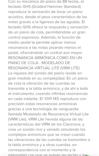Piano YAMAHA ARIUS YDP145 con mueble - Imagen 5