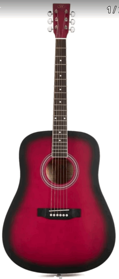 Guitarra acústica SX,tapa de spruce,diapasón palorosa