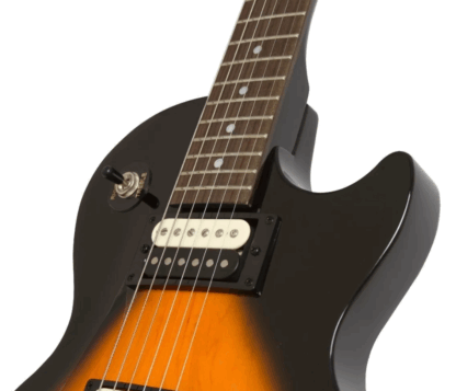 Guitarra electrica tipo les Paul, marca EPIPHONE modelo STUDIO ,mástil y cuerpo de caoba,micrófonos zebra coil,clavijero blindado