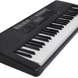 Teclado marca PARQUER modelo K15 ,54 teclas grandes tipo piano,300 sonidos alta calidad,300 ritmos incluye fuente de alimentación y atril de partitura,salida audio auricular y entrada de microfono