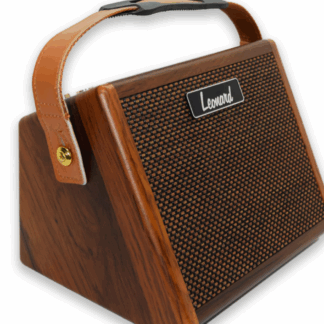 Amplificador para guitarra acústica o ELECTROCRIOLLA,dos canales uno para instrumento otro para la voz de 15w potencia con efecto reverberancia marca LEONARD ,con BT