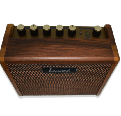 Amplificador para guitarra acústica o ELECTROCRIOLLA,dos canales uno para instrumento otro para la voz de 15w potencia con efecto reverberancia marca LEONARD ,con BT - Imagen 4