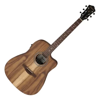 guitarra electroacustica IBANEZ,cuerpo DREDNOUGHT,mastil PALO ROSA,diapason EBANO,tapa CAOBA,puente palo rosa,acabado NATURAL WOOD FINISH