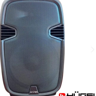 Bafle potenciado marca HUGEL 180 w RMS con driver 1",dos entradas balanceadas,TWS para conectar a otra caja,entrada pendrive tarjeta memoria