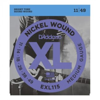set de cuerdas para guitarra electrica Daddario,EXL115,calibre 0.11