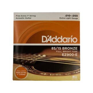 set de cuerdas para guitarra acustica,Daddario EZ900,bronze 85/15,extra suaves,calibre 0.10