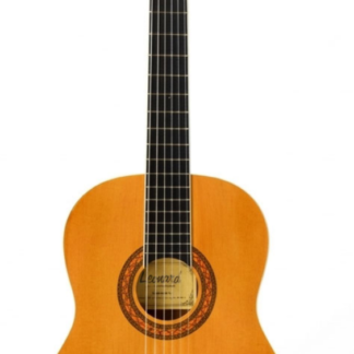Guitarra criolla medio concierto tapa de pino abeto macizo aro y fondo de sapelli,mastil de caoba,nervio de acero regulable,trastes de alpaca puente de palorosa,marca LEONARD,